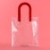 Gift package from PVC, red, 20 x 18 x 10 cm