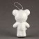 A toy of foam "White Bear" with a bell, 10 cm
