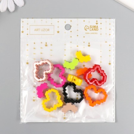 Busina for creativity Plastic "Heart Designer" MIX 2.9x2.5x0.9 cm-3