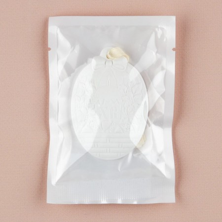 Gypsum aromasash "Easter composition", fragrance peach, 1.5 x 4.8 x 7 cm.-5