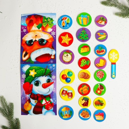 New Year's developing game "Feed me. Delicious New Year ”, (base+spoon+24 elements)-5