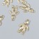 Decor for creativity metal, rhinestones "Boy with heart" gold 1.5x2.2 cm