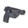 Gas lighter "Pistol", Piezo, 28.5 x 2.2 x 12.5 cm