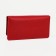 Women's wallet on the button, red color