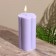 Candle "Flower" 6x6x12 cm, soy wax mix