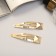 Invisibility for hair "Amanda" (set 2 pcs) cube, 6.5 cm, gold