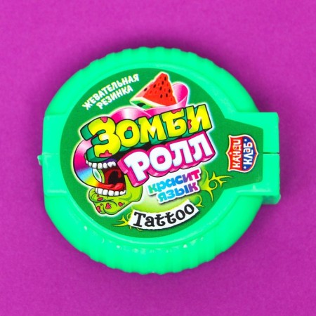 Chewing gum "Zombie Roll" with a tattoo assorted, 12 g-5