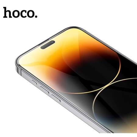 Hoco protective glass for iPhone 15 Pro, Full-Screen, 0.4 mm, full glue-4
