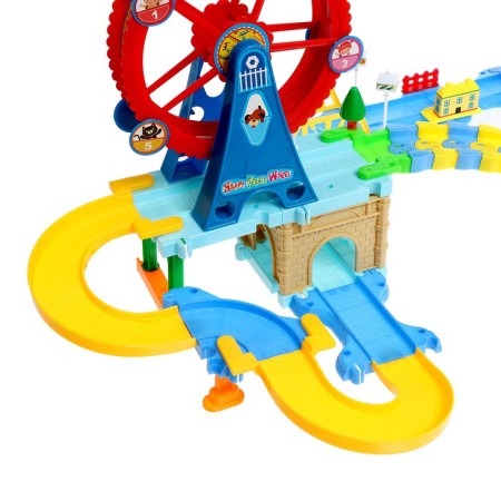 Railway "Entertainment Park", light and sound effects, works from batteries-8