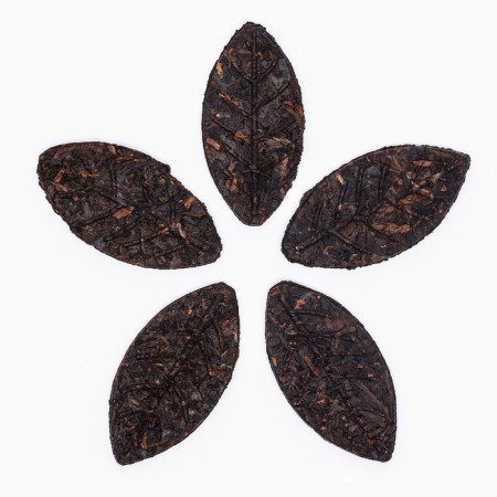 Chinese sustained tea "Shu puer gold leaf", raw, manhai, 50 g + - 5g (set 6 pcs)-1