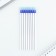 PREE PREED GELE GELENT WITH WITH AND END + 9pcs of Anime rods, Blue Paste, 0.5 mm
