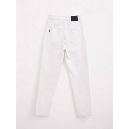 Women's jeans with a high landing CONTE Elegant Mom Fit, size XS, color White-5