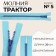 Lightning "Tractor", No. 5, UNDERSTANDING, Castle machine, 20 cm, Blue/Blue color
