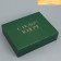 Happy New Year folding box, embossing, green, 31 x 24.5 x 9 cm, New Year