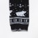 Leggings children's terry "Ornament with a bear", black color, height 104-110
