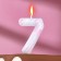Candle in the “White Marble” cake, the number “7”, 5.5 cm