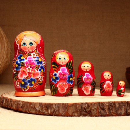 Matryoshka 5-doll "Nastasya", 14-15 cm