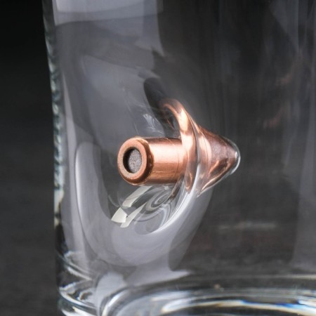 A glass "impenetrable", with a bullet, for whiskey, 250 ml-3