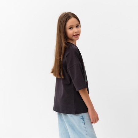 Children's Minaku T -shirt "Gummy Bear", graphite color, height 110 cm-2