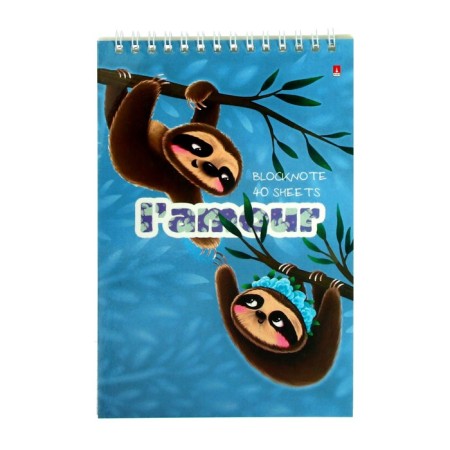 Notepad A5, 40 sheets on the crest "Caribbean Levils", cover covering cardboard, mix-1