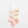 Women's socks minku "drawings", pink color, size 36-39 (23-25 ​​cm)