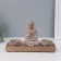 Souvenir Polystone candlestick for 2 candles "Buddha - Meditation" for silver 8.7x24.3x15 cm
