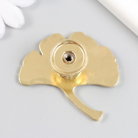Pen for the casket metal "sheet fan" gold 5x5.4 cm-2