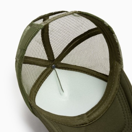 Baseball cap with minaku grid, dark green color, size 56-58-9
