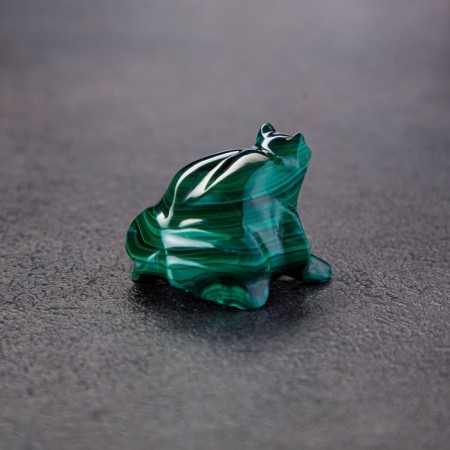 Souvenir "Frog", natural malachite-2