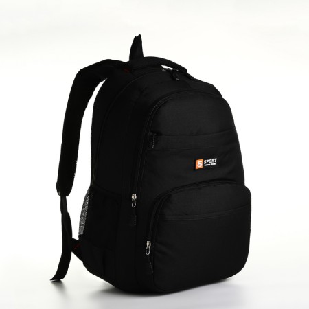 Youth backpack on lightning, 6 pockets, black color-2