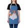 Apron kitchen with a photo print "Business dog", adjustable, size OS