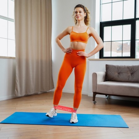 ONLYTOP fitness reset, 30x5x0.13 cm, load 20 kg, coral color-6