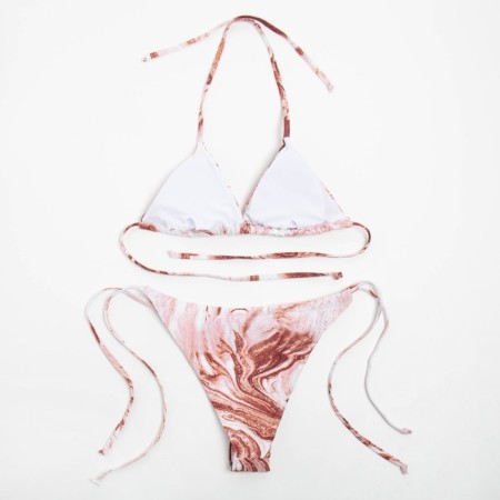 Swimsuit female separate minku pink color, size 42-7