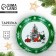 Ceramic plate "New Year's mood", 19 cm, white color
