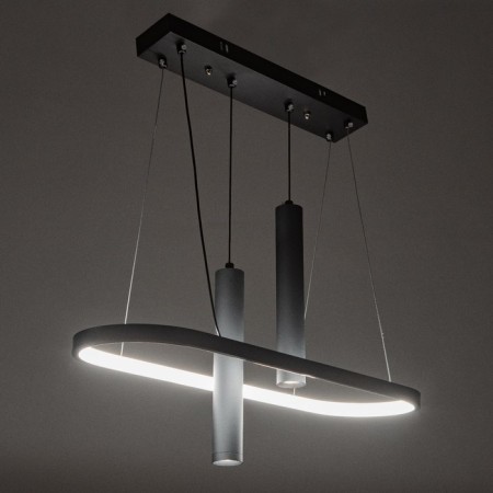 Bayerlux "Fani" chandelier 1+2LED 50W 3 Black modes 25x58x15-85 cm-3