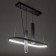 Bayerlux "Fani" chandelier 1+2LED 50W 3 Black modes 25x58x15-85 cm
