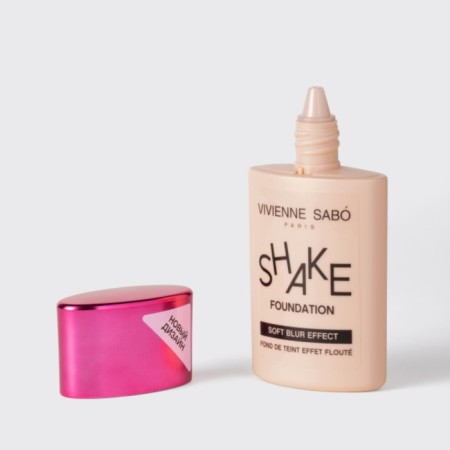 Tonal cream Vivienne Sabo Shakefoundation, with natural bluer effects, tone 02-18
