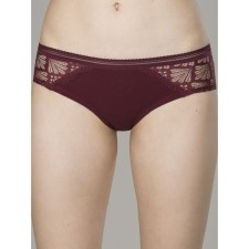 Female cowards, size 44, burgundy color