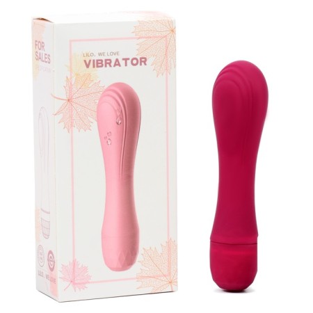 Vibrator clitoral Lilo, ABS Plastic, Soft silicone, burgundy-1