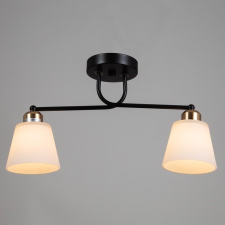 Adele chandelier 2x40W E27 Black/gold 45x12x25cm-1