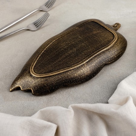 Divine Fruit dish "Vintage leaf", 30 × 14 × 3 cm, bronze color-2