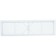 Grate of ventilation door, one -sided ERA 4513 RP, 455x133 mm