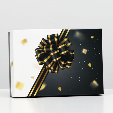 Gift box "Festive bow", 21 x 15 x 5.7 cm