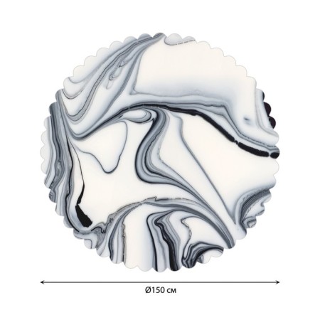 The tablecloth “Skinali marble”, round, Saten, d = 150 cm-1