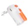 Mixer Willmarka Whm-6023st, manual, 400 watts, 5 speeds, 2 nozzles, stand, orange