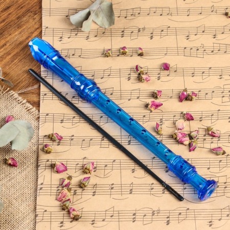 Music Life Blockflate, 8 holes, German system, blue