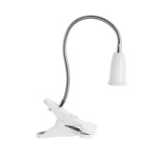 A cartridge on a flexible leg under the lamp E27, 30 cm, with an off., White, 220V