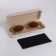 Case for glasses on the cracker, length 15 cm, beige color