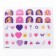 Manicure set. Nail stickers, Rapunzel