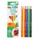 Pencils of 6 colors, Carioca "Maxi Tita", plastic, three -sided, neckline 5.0 mm, thickened, impact -resistant
